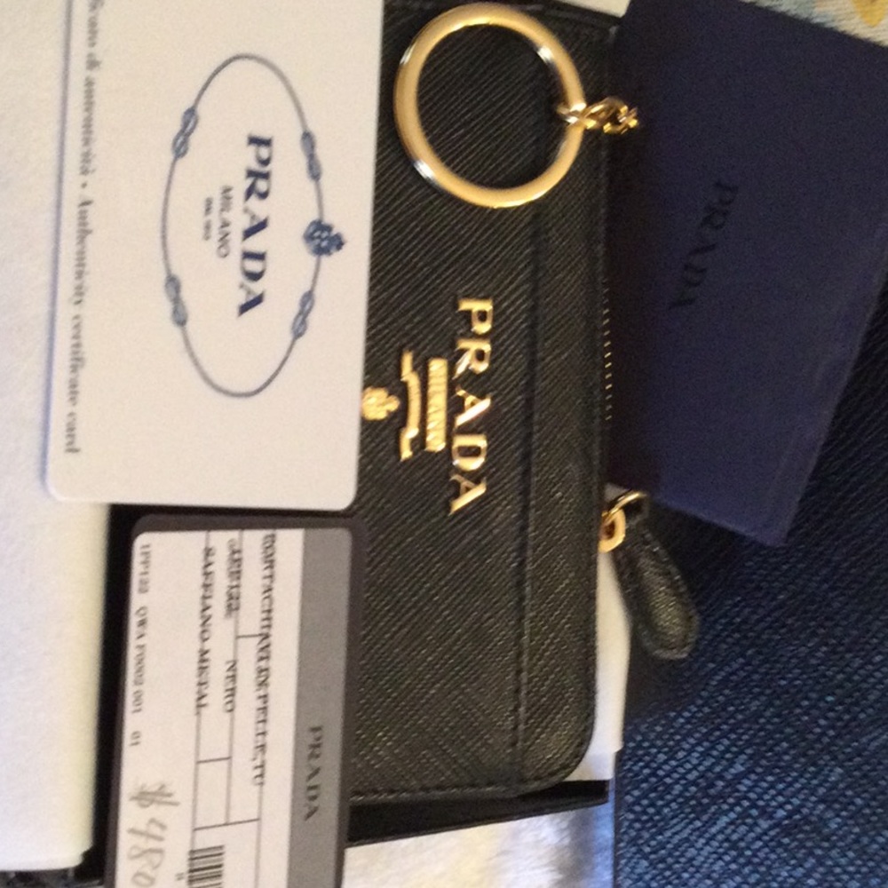 100% Authentic Prada Saffiano Metal wallet